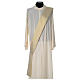 Gold dalmatic with modern lateral banding and cross s6