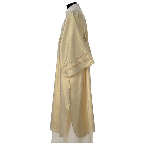 Gold deacon dalmatic with modern cross 5