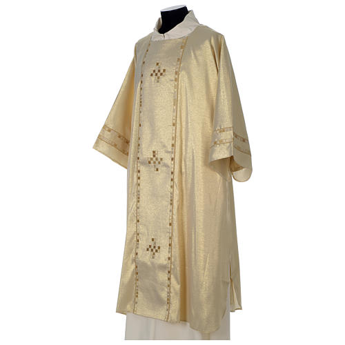 Dalmatic with modern cross decoration on orphrey, gold 3