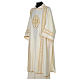 Dalmatic with golden decoration and IHS, ivory s3