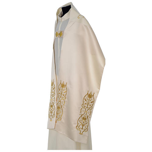 Humeral veil IHS with golden decoration, ivory 4
