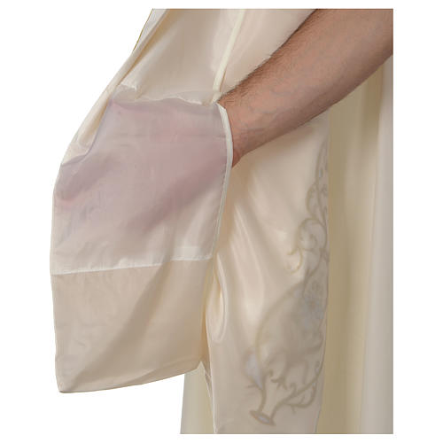 Humeral veil IHS with golden decoration, ivory 8