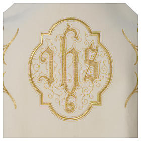 Humeral veil with gold embroidered IHS symbol