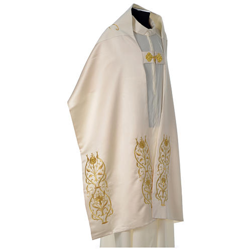 Humeral veil with gold embroidered IHS symbol 6