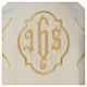 Humeral veil with gold embroidered IHS symbol s2