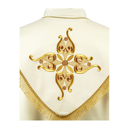 Liturgical cope 100% polyester with cross and grapes embroidery Gamma 2