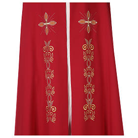 Roman cope 100% polyester with machine embroidery and decorations