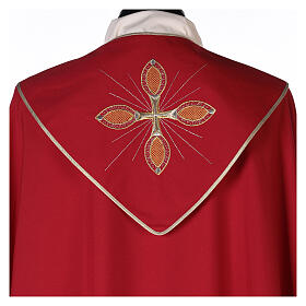 Roman cope 100% polyester with machine embroidery and decorations Gamma