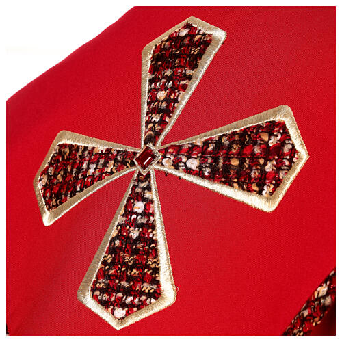 Capa de Asperges 100% Poliéster Cruz e Falso Capuz Bordados Gamma 6