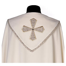 Roman cope 100% polyester with machine-embroidered cross on the back Gamma