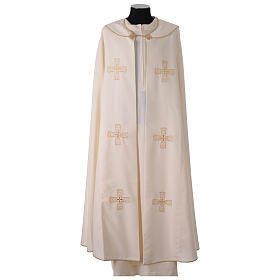 Pluviale 100% Polyester goldenen Kreuz Gamma