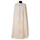 Liturgical cope 100% polyester with golden cross s1