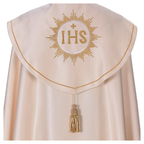 Liturgical cope 100% polyester gold decorations 2