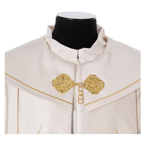 Liturgical cope 100% polyester gold decorations 6