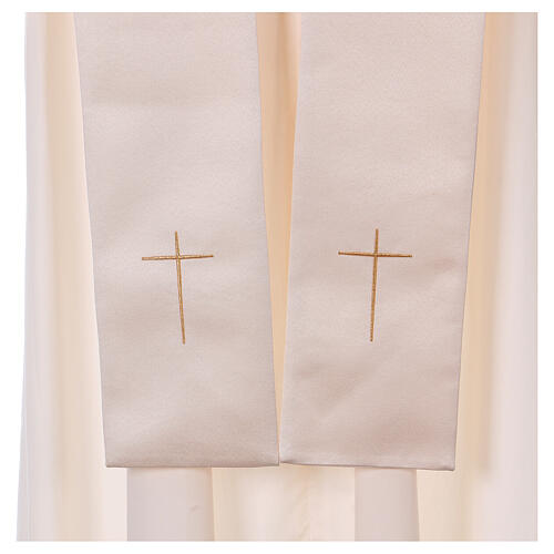 Liturgical cope 100% polyester gold decorations 8