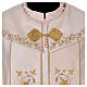 Cope with clasp, 100% polyester, golden embroidery s5