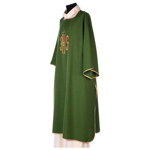 Dalmatic, cross with embossed IHS, 100% polyester 8
