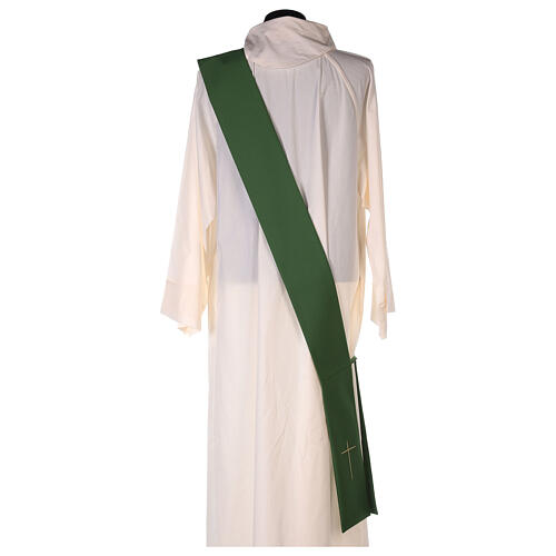 Dalmatic, cross with embossed IHS, 100% polyester 11
