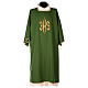 Dalmatic, cross with embossed IHS, 100% polyester s3