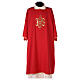 Dalmatic, cross with embossed IHS, 100% polyester s4