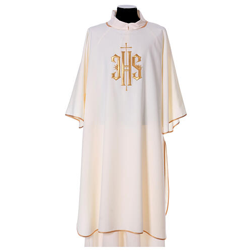 Deacon dalmatic cross with embroidered IHS 100% polyester 6