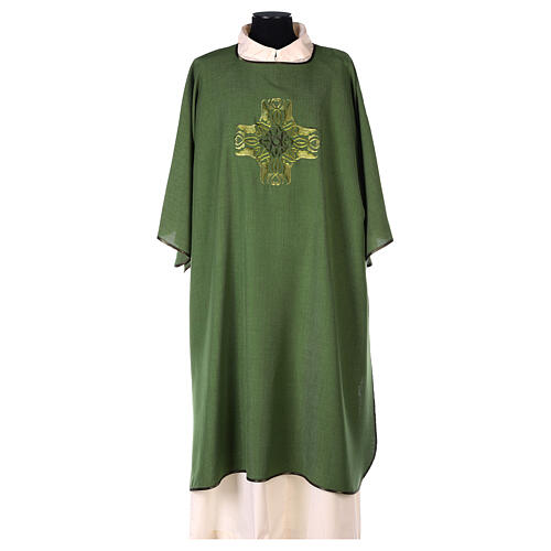 Dalmatic, cross with braided pattern, 100% polyester 3