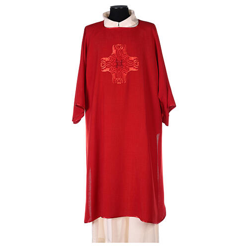 Dalmatic, cross with braided pattern, 100% polyester 5