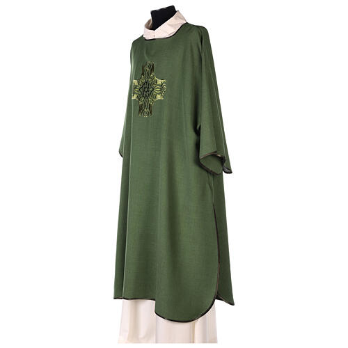 Dalmatic, cross with braided pattern, 100% polyester 8