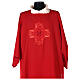 Dalmatic, cross with braided pattern, 100% polyester s4