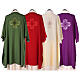 Dalmatic with woven cross decoration 100% polyester s10