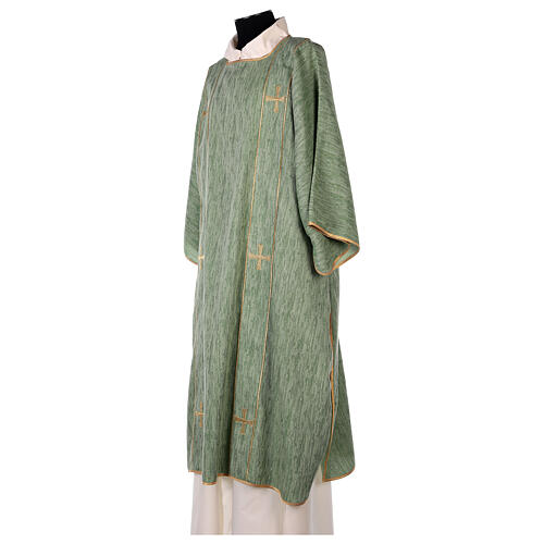 Dalmatic with golden cross, in polyester cotton lurex 8