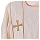 Dalmatic with golden cross, in polyester cotton lurex s5