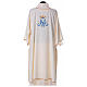 Marian dalmatic, ivory colour, crown, 100% polyester s3