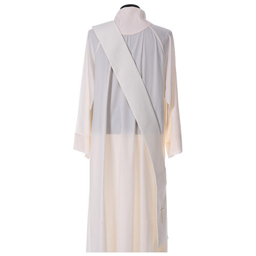Ivory dalmatic with Marian crown 100% polyester 7