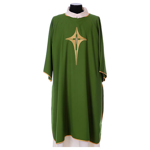 Dalmatic with star cross 100% polyester 2
