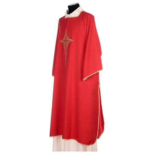 Dalmatic with star cross 100% polyester 7