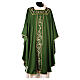 Embroidered chasuble with golden decorations in 100% polyester s3