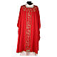 Embroidered chasuble with golden decorations in 100% polyester s5
