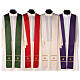 Embroidered chasuble with golden decorations in 100% polyester s12