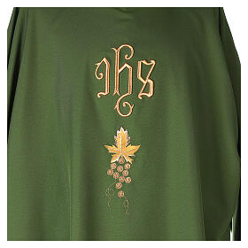 Dalmatic 100% polyester, grapes and leaf