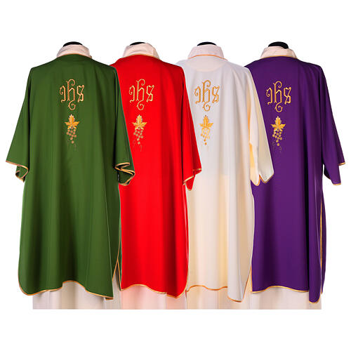 Dalmatic 100% polyester, grapes and leaf 8