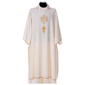 Chapes, Chasubles Romaines, Dalmatiques: Dalmatique grappe de raisin et feuille 100% polyester