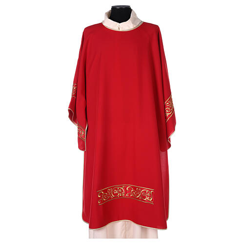 Dalmatic 100% polyester, galloon, gold embroidery Gamma 5
