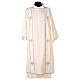 Dalmatic with stole, 100% polyester, cross pattern s6