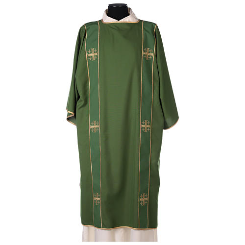 Dalmatique avec étole 100% polyester décorations en croix 1