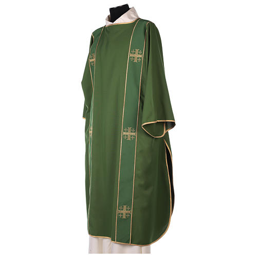 Dalmatique avec étole 100% polyester décorations en croix 2