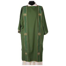 Dalmatica con stola 100% poliestere decori a croce s1