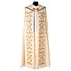 Capa de asperges bordada com strass 100% lã quatro cores litúrgicas s7
