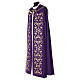 Capa de asperges bordada com strass 100% lã quatro cores litúrgicas s11