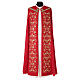 Embroidered priest cope with strass, 100% wool 4 colors s6